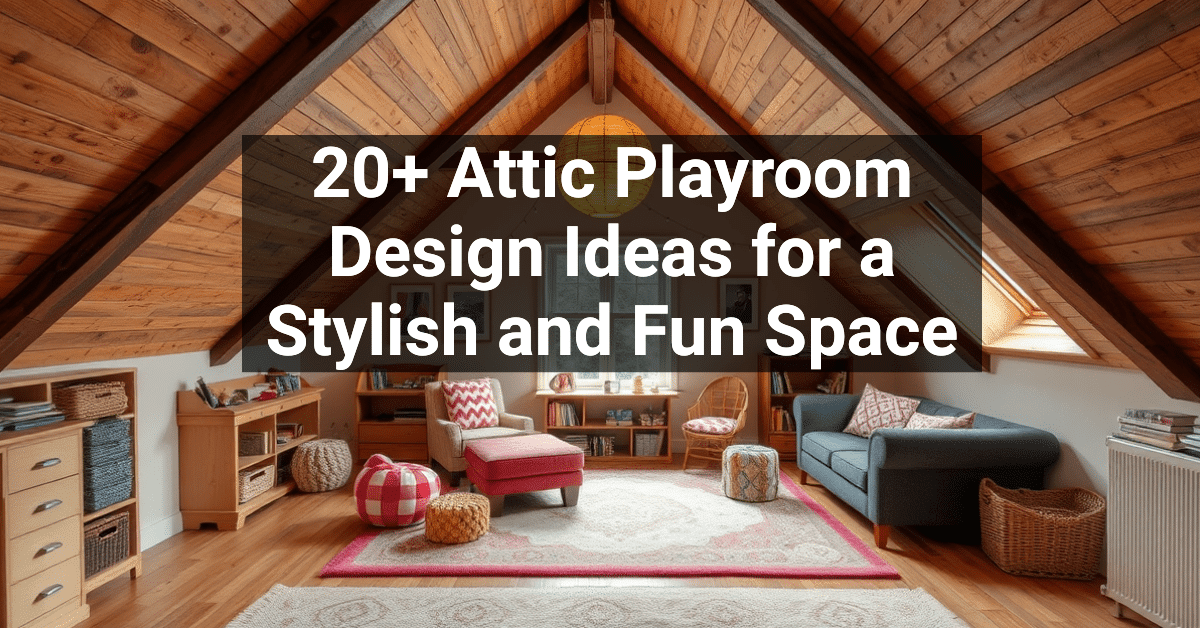 20+ Attic Playroom Design Ideas for a Stylish and Fun Space – Engineers ...