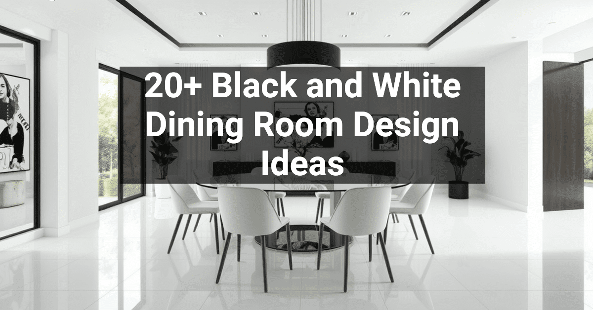 Black And White Dining Room.Design