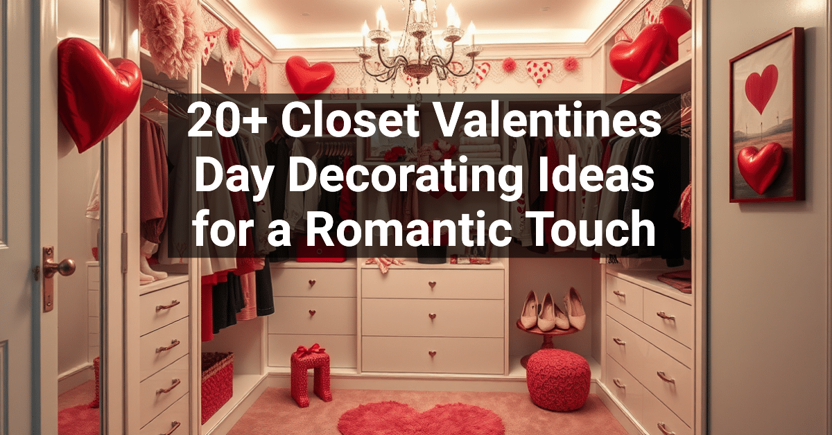 20+ Closet Valentines Day Decorating Ideas for a Romantic Touch ...