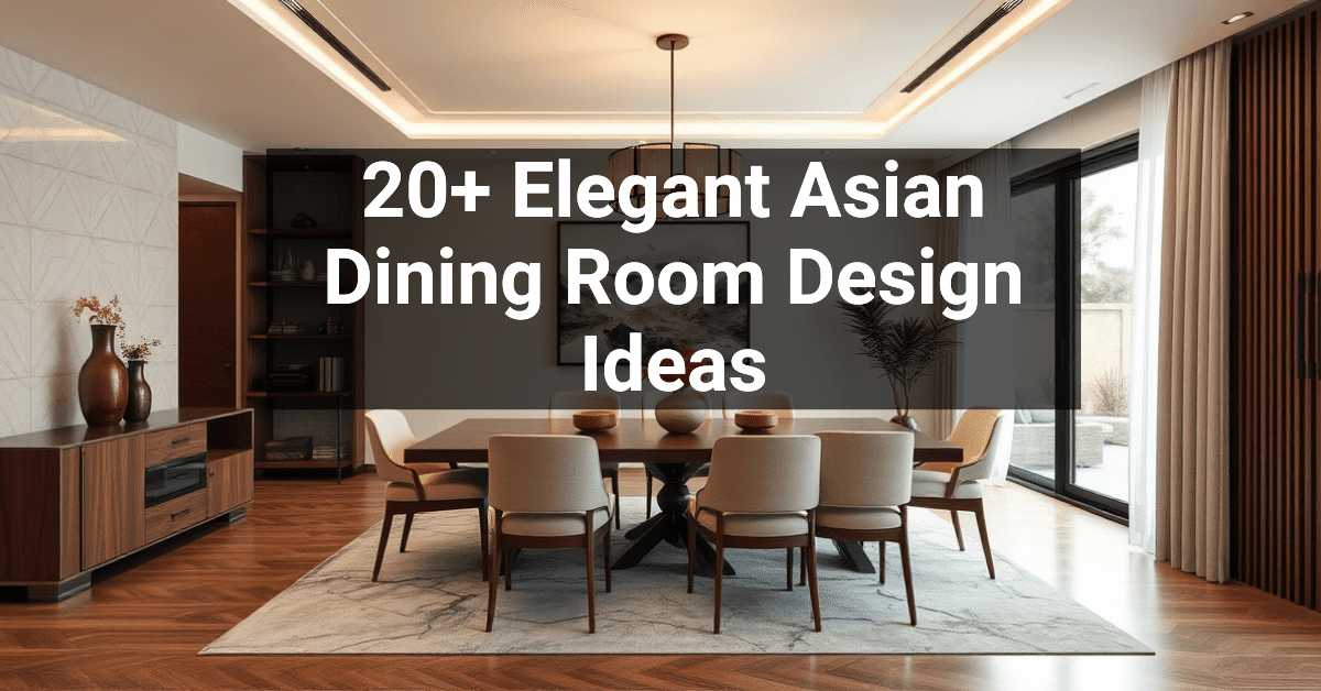 20+ Elegant Asian Dining Room Design Ideas – Engineers and Architects ...