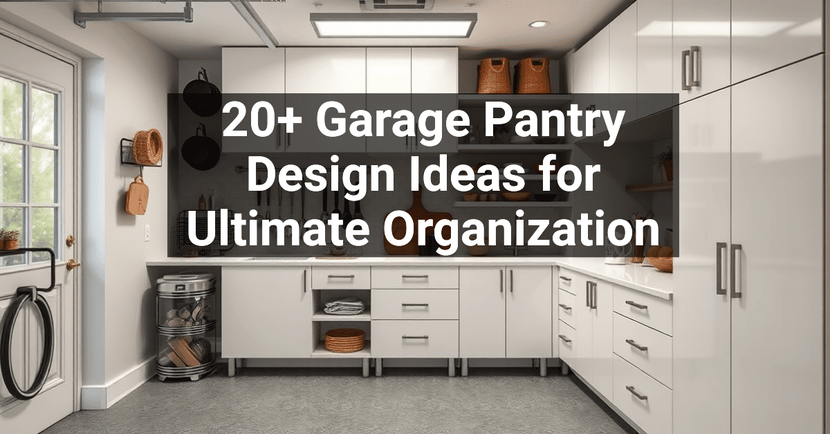 20+ Garage Pantry Design Ideas for Ultimate Organization – Engineers ...