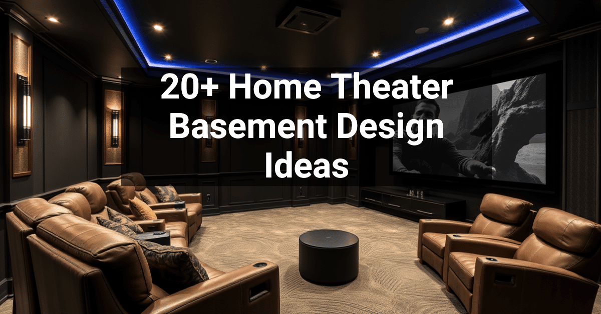 20+ Home Theater Basement Design Ideas – Engineers and Architects of ...