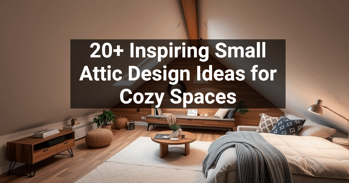 20+ Inspiring Small Attic Design Ideas for Cozy Spaces – Engineers and ...