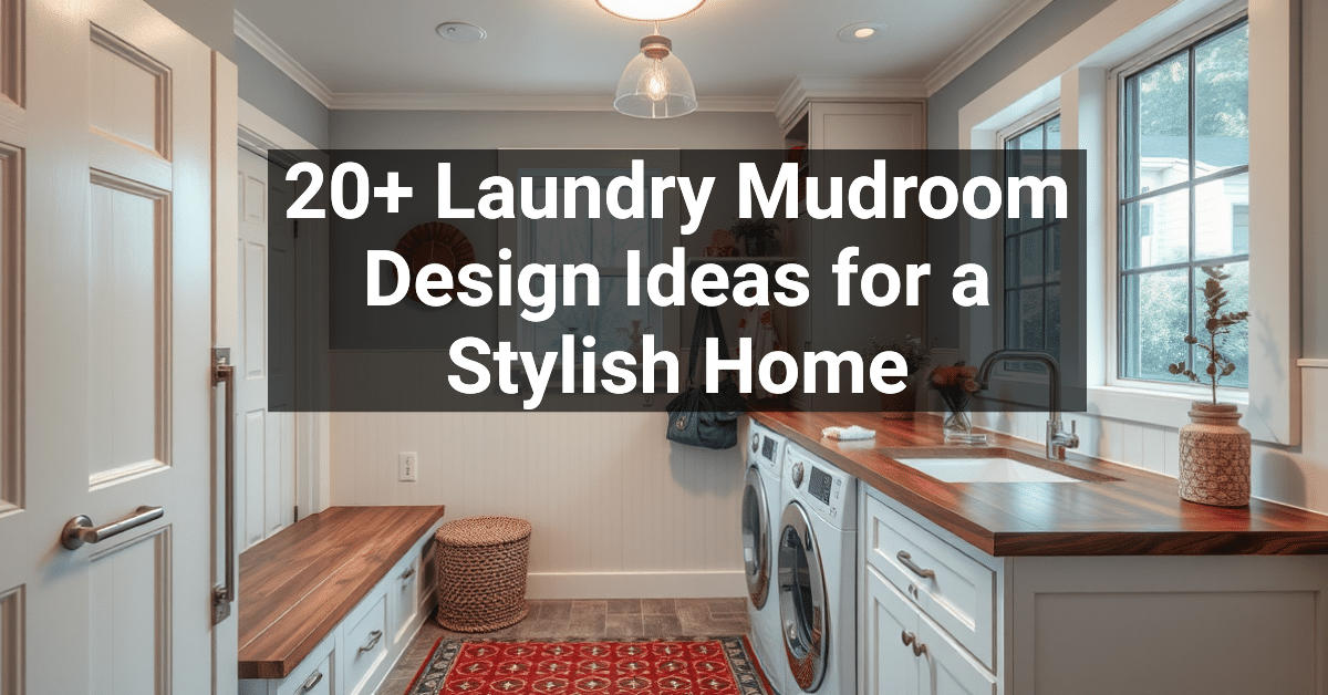 20+ Laundry Mudroom Design Ideas for a Stylish Home – Engineers and ...