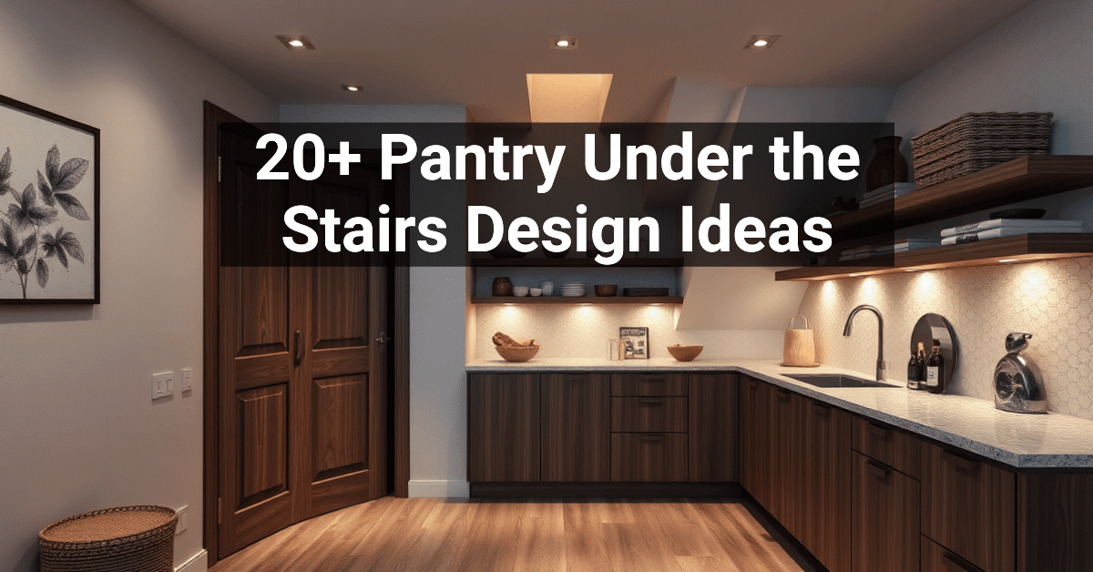 20+ Pantry Under the Stairs Design Ideas – Engineers and Architects of ...