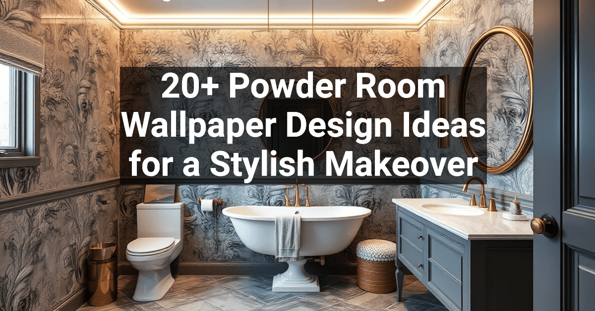 20+ Powder Room Wallpaper Design Ideas for a Stylish Makeover ...