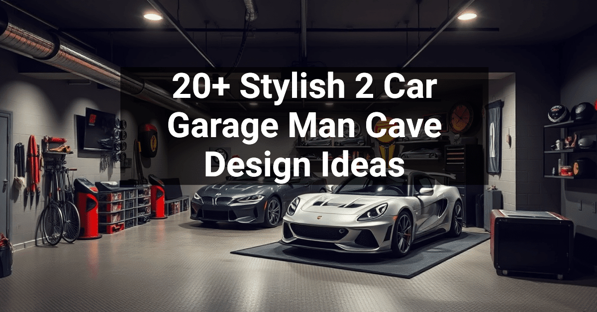 20+ Stylish 2 Car Garage Man Cave Design Ideas – Engineers and ...