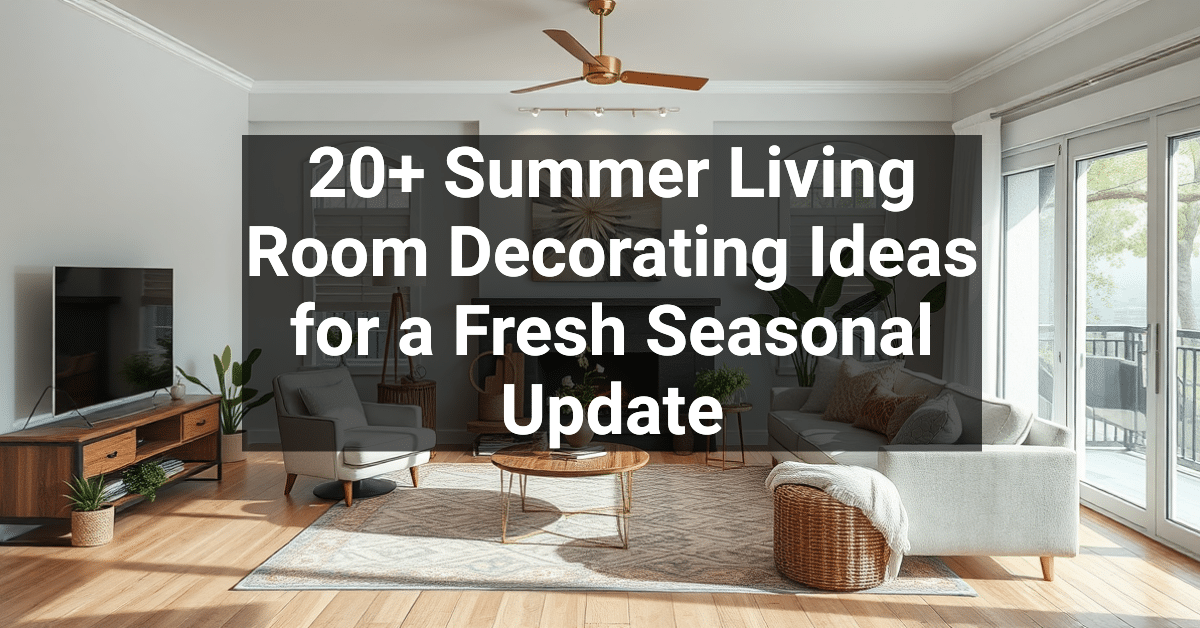 20+ Summer Living Room Decorating Ideas for a Fresh Seasonal Update ...