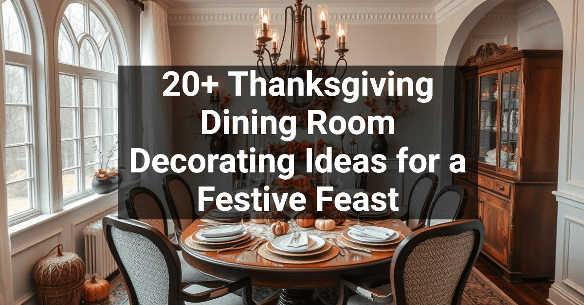 20+ Thanksgiving Dining Room Decorating Ideas for a Festive Feast ...