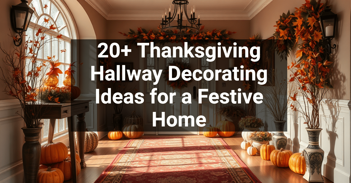 20+ Thanksgiving Hallway Decorating Ideas for a Festive Home ...