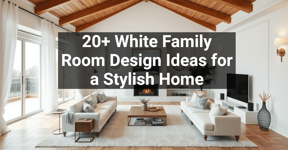 20+ White Family Room Design Ideas for a Stylish Home – Engineers and ...