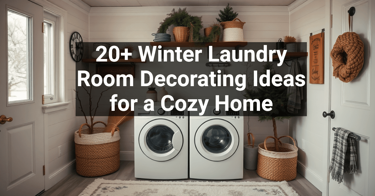 20+ Winter Laundry Room Decorating Ideas for a Cozy Home – Engineers ...