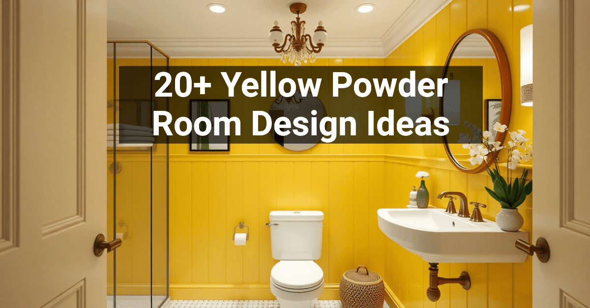 20+ Yellow Powder Room Design Ideas – Engineers and Architects of America