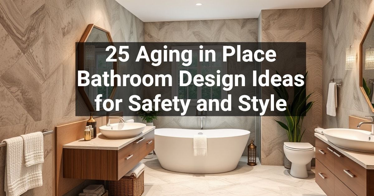 25+ Aging in Place Bathroom Design Ideas for Safety and Style ...