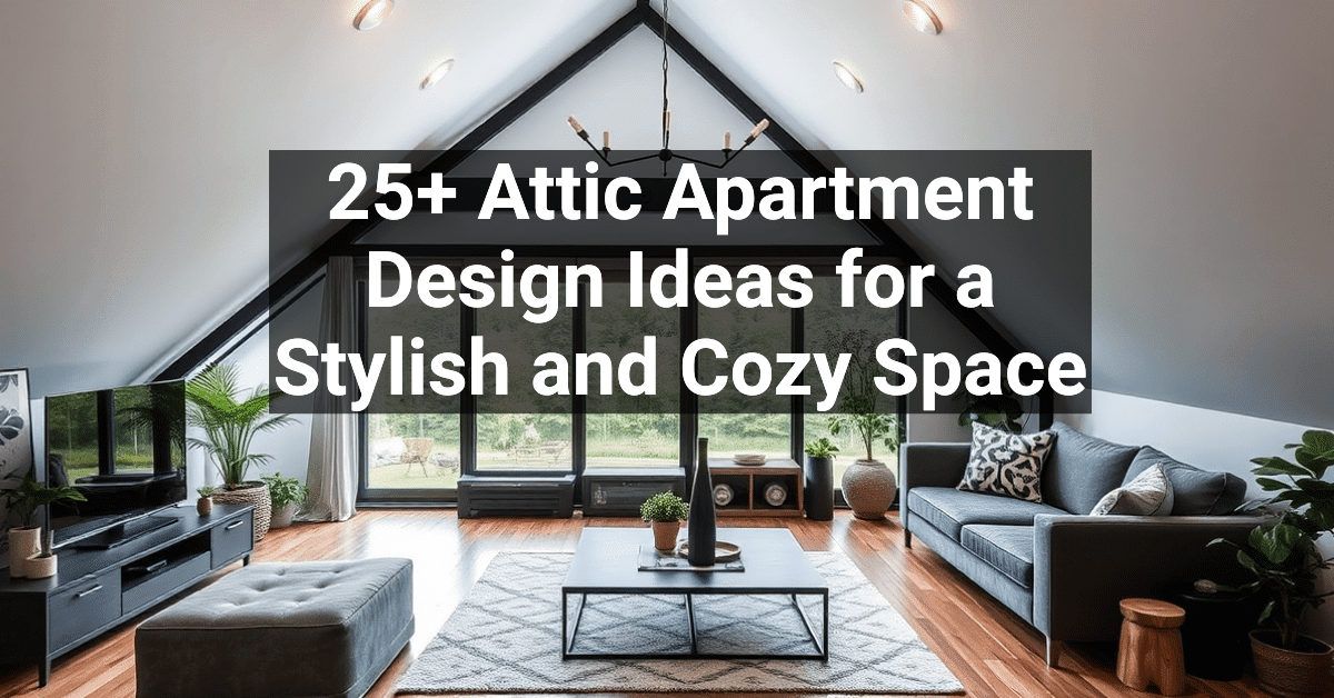 25+ Attic Apartment Design Ideas for a Stylish and Cozy Space ...