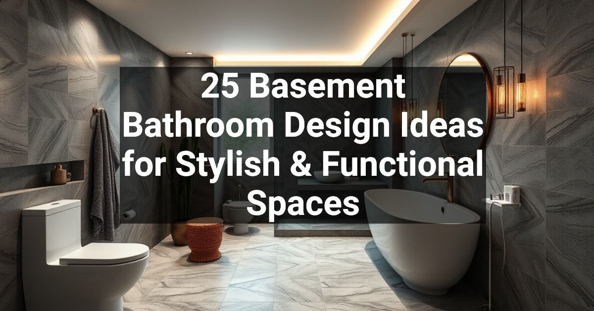 25+ Basement Bathroom Design Ideas for Stylish & Functional Spaces ...