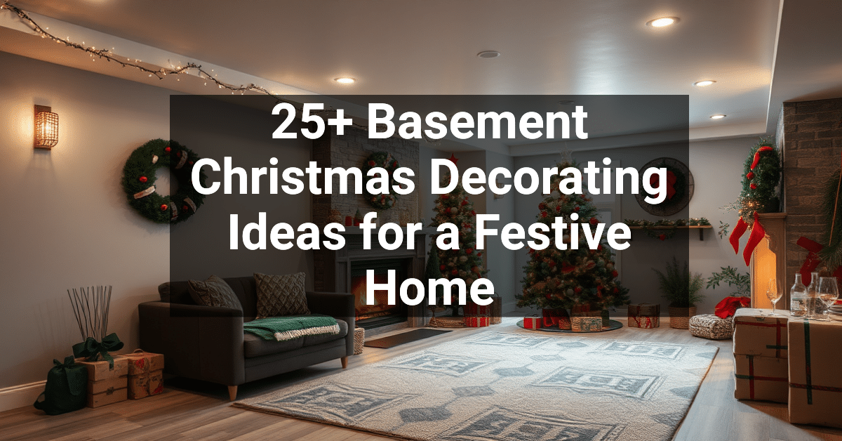 25+ Basement Christmas Decorating Ideas for a Festive Home – Engineers ...