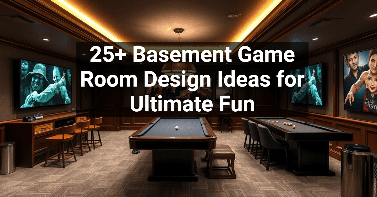 25+ Basement Game Room Design Ideas for Ultimate Fun – Engineers and ...