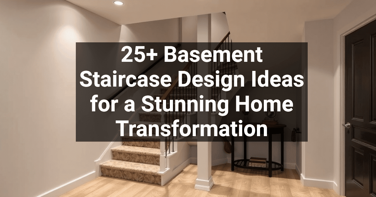 25+ Basement Staircase Design Ideas for a Stunning Home Transformation ...