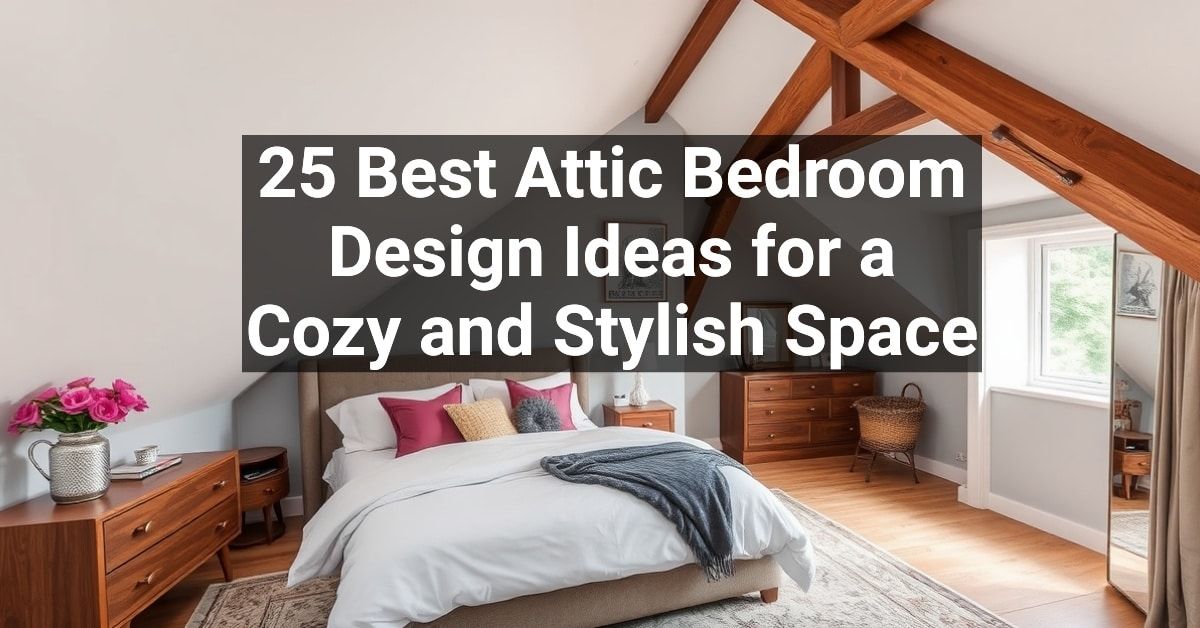 25+ Best Attic Bedroom Design Ideas for a Cozy and Stylish Space ...