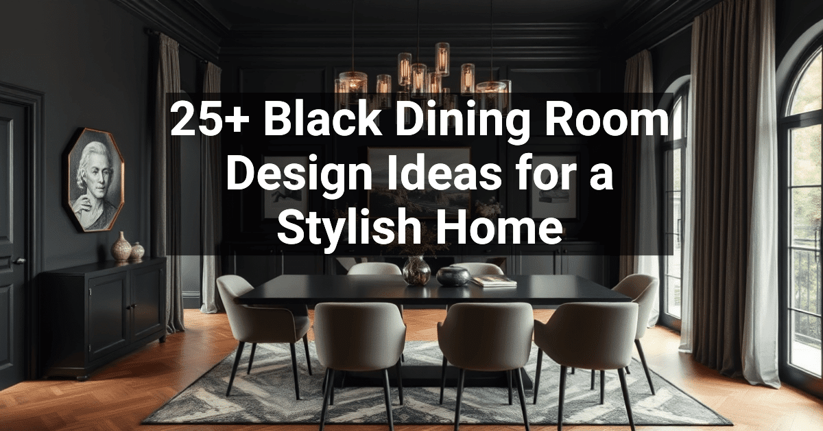 25+ Black Dining Room Design Ideas for a Stylish Home – Engineers and ...