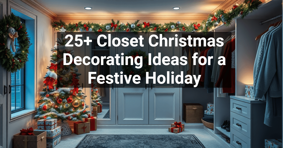 25+ Closet Christmas Decorating Ideas for a Festive Holiday – Engineers ...