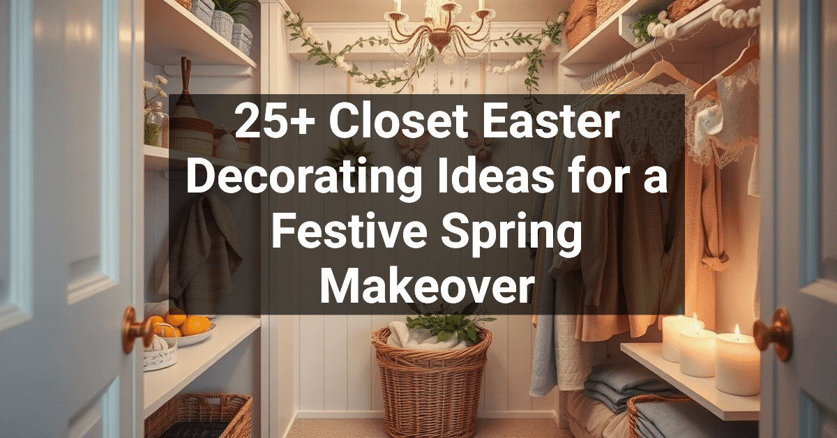 25+ Closet Easter Decorating Ideas for a Festive Spring Makeover ...