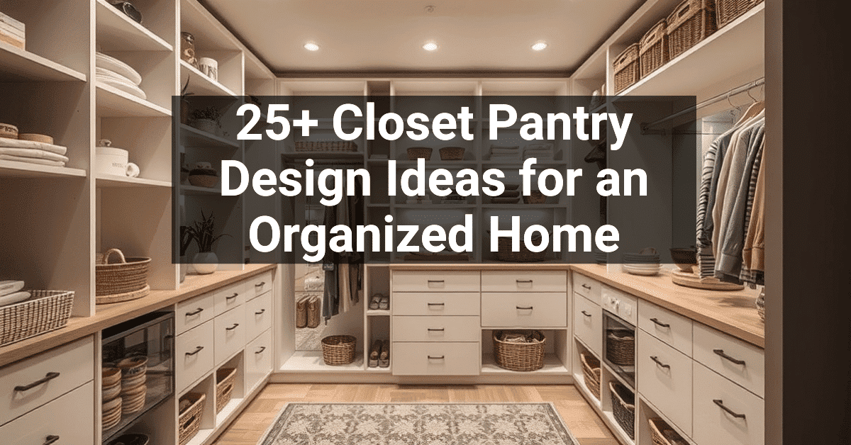 25+ Closet Pantry Design Ideas for an Organized Home – Engineers and ...