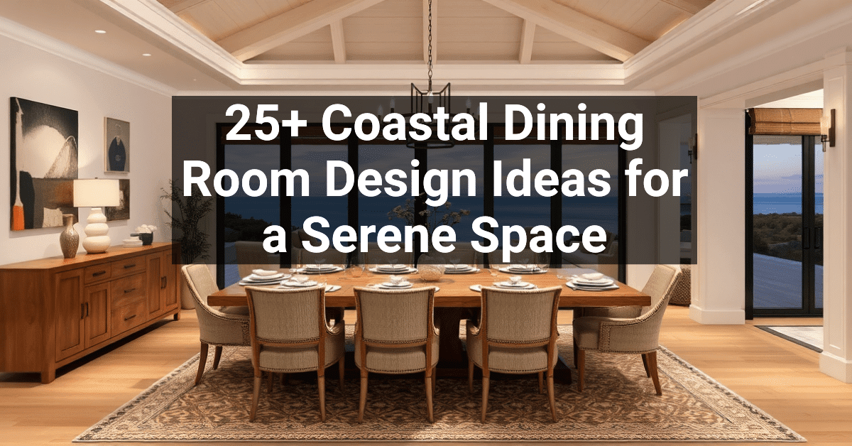 25+ Coastal Dining Room Design Ideas for a Serene Space – Engineers and ...