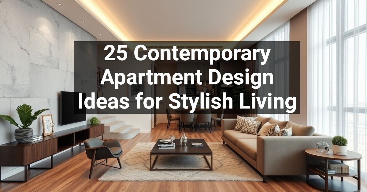 30 Modern Apartment Ideas With Stunning Photos - Modern Contemporary Apartment Design Concepts