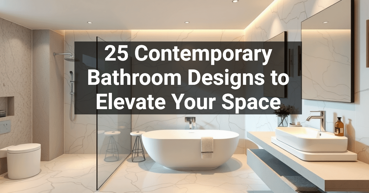 25+ Contemporary Bathroom Designs to Elevate Your Space – Engineers and ...