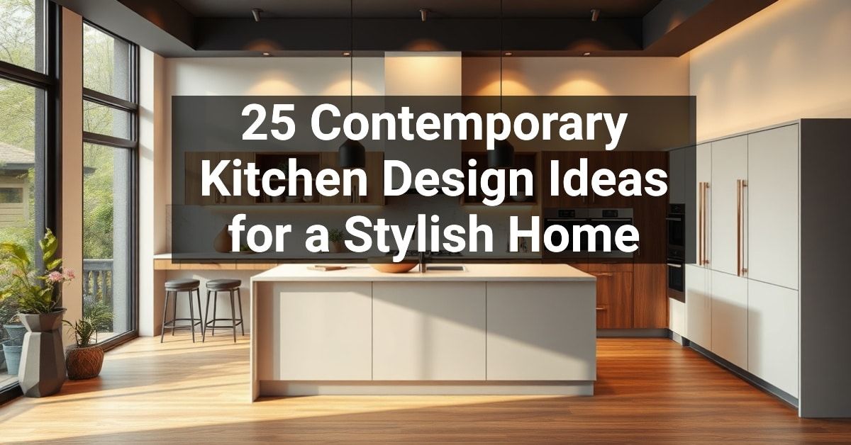 25+ Contemporary Kitchen Design Ideas for a Stylish Home – Engineers ...