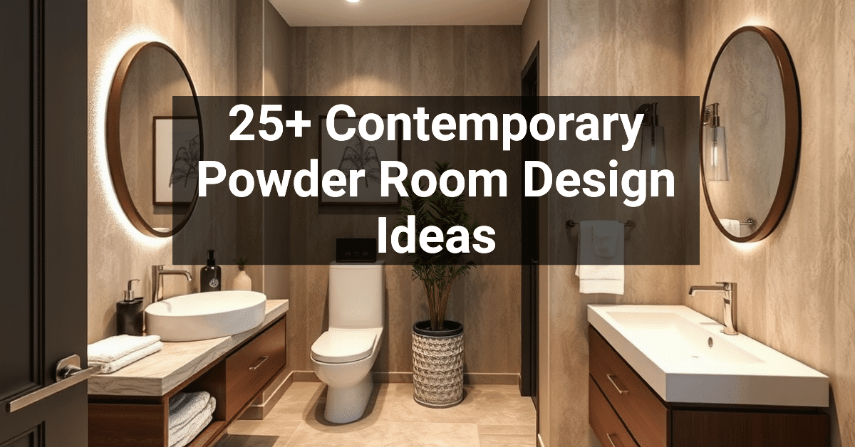 25+ Contemporary Powder Room Design Ideas – Engineers and Architects of ...