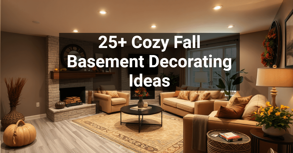 25+ Cozy Fall Basement Decorating Ideas – Engineers and Architects of ...