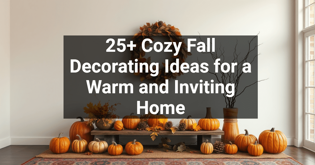 25+ Cozy Fall Decorating Ideas for a Warm and Inviting Home – Engineers