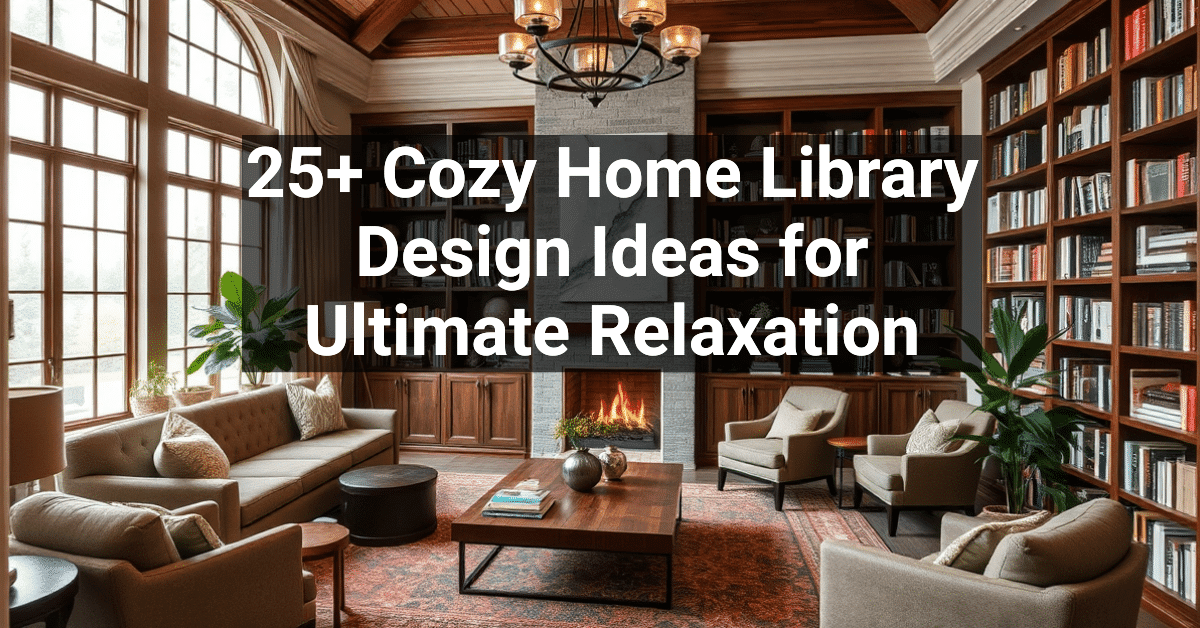 25+ Cozy Home Library Design Ideas for Ultimate Relaxation – Engineers ...