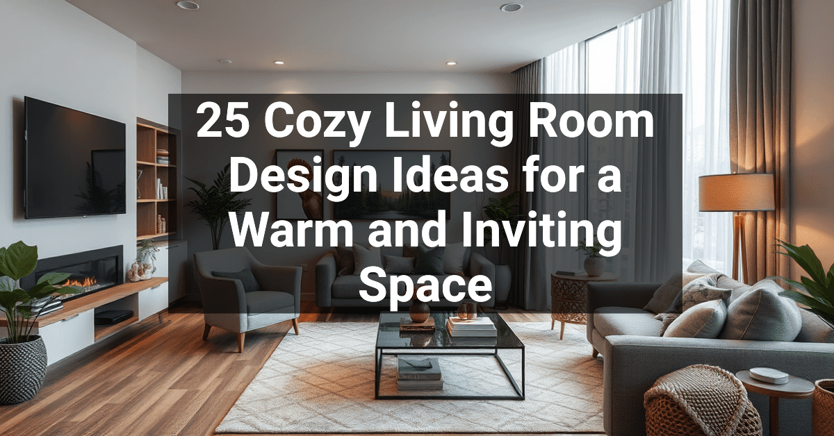 25+ Cozy Living Room Design Ideas for a Warm and Inviting Space ...