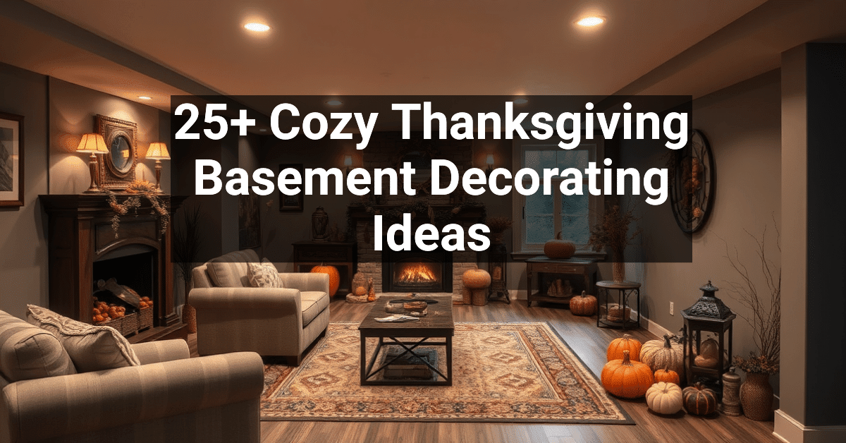 25+ Cozy Thanksgiving Basement Decorating Ideas – Engineers and ...