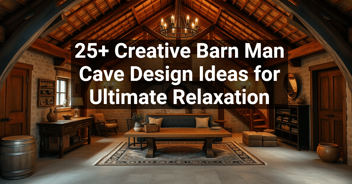 25+ Creative Barn Man Cave Design Ideas for Ultimate Relaxation ...