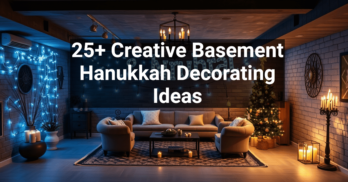 25+ Creative Basement Hanukkah Decorating Ideas – Engineers and ...