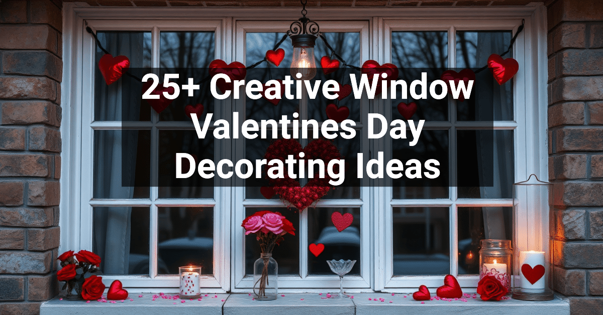 25+ Creative Window Valentines Day Decorating Ideas – Engineers and ...