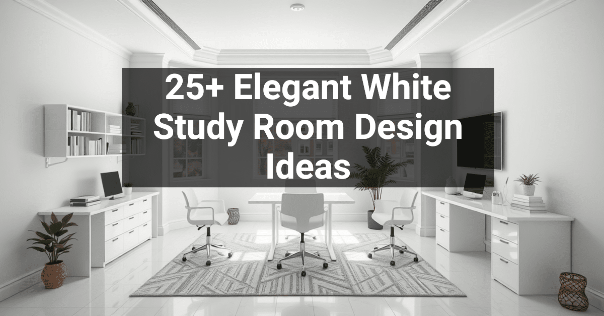 25+ Elegant White Study Room Design Ideas – Engineers and Architects of ...