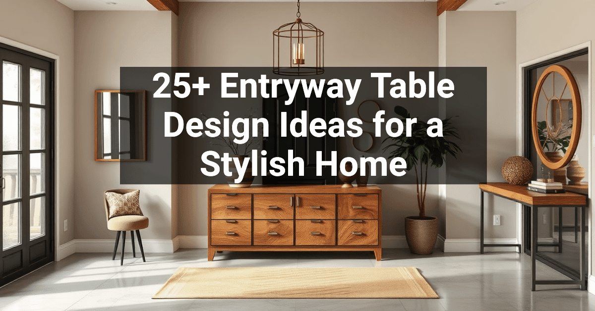 25+ Entryway Table Design Ideas for a Stylish Home – Engineers and ...