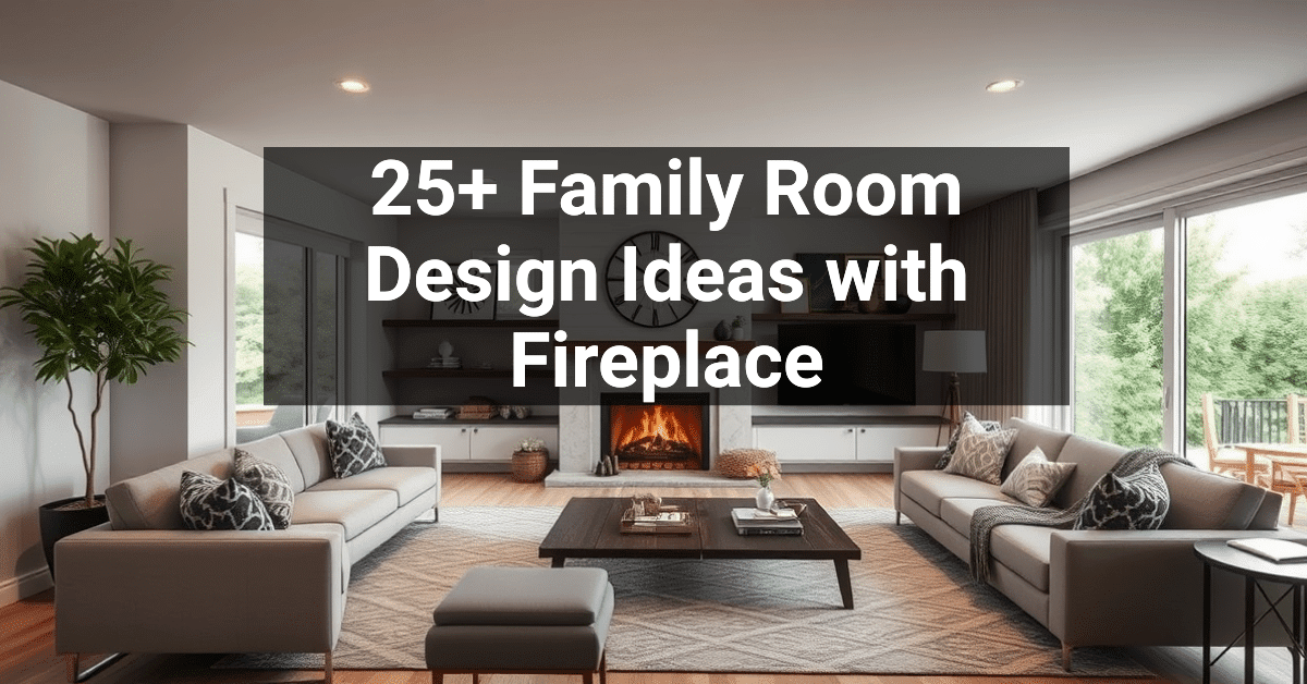 25+ Family Room Design Ideas with Fireplace – Engineers and Architects ...