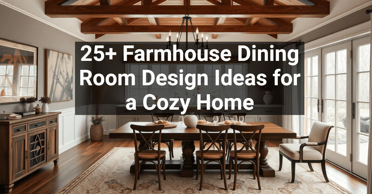 25+ Farmhouse Dining Room Design Ideas for a Cozy Home – Engineers and ...