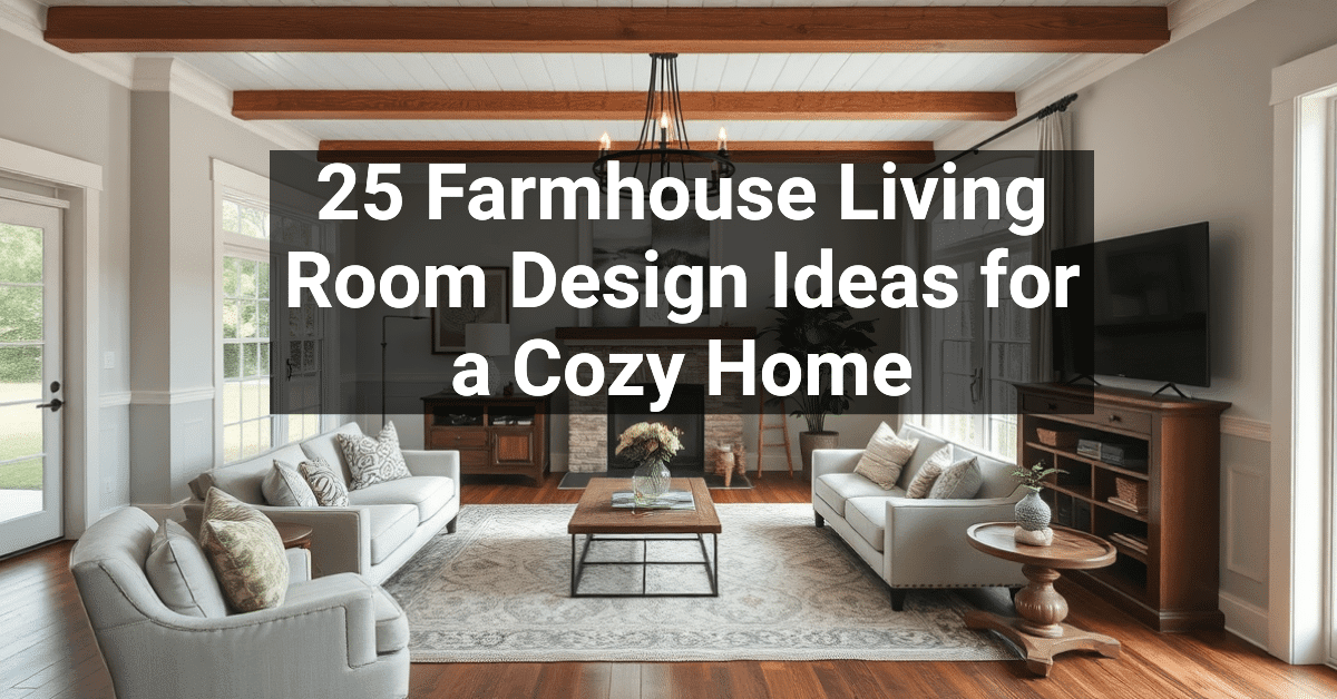 25+ Farmhouse Living Room Design Ideas for a Cozy Home – Engineers and ...