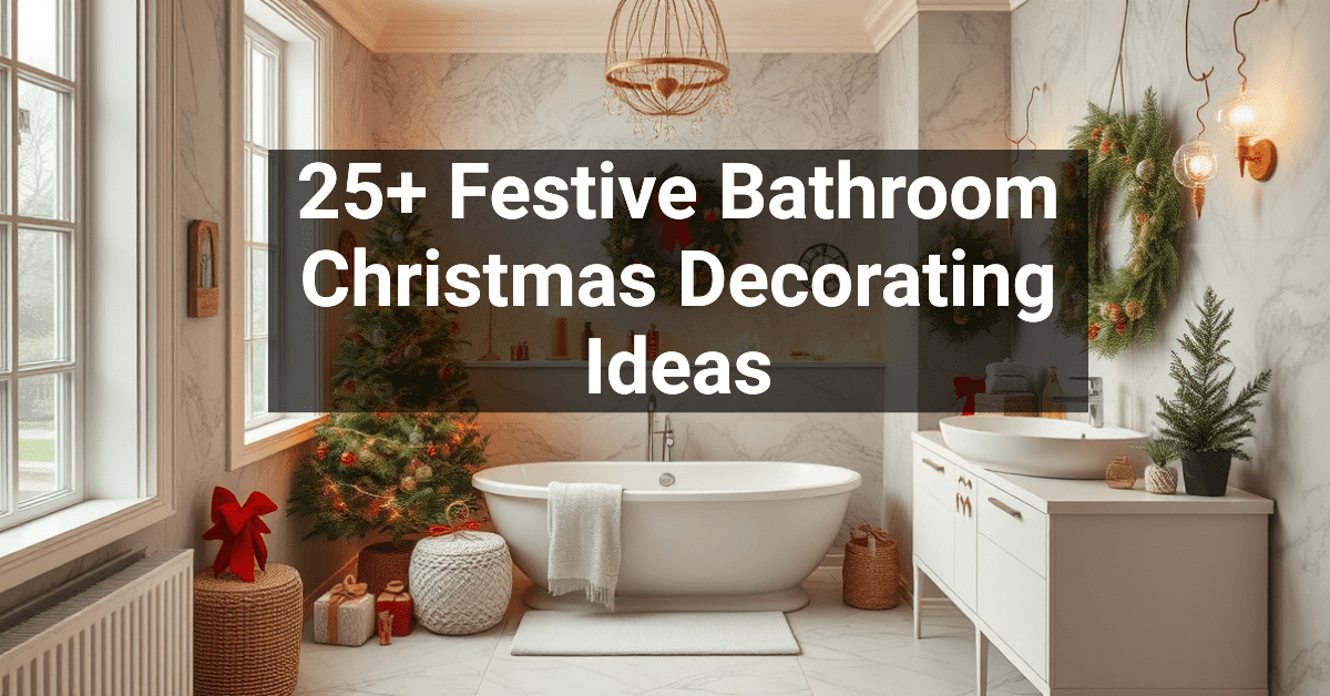 25+ Festive Bathroom Christmas Decorating Ideas – Engineers and Architects of America