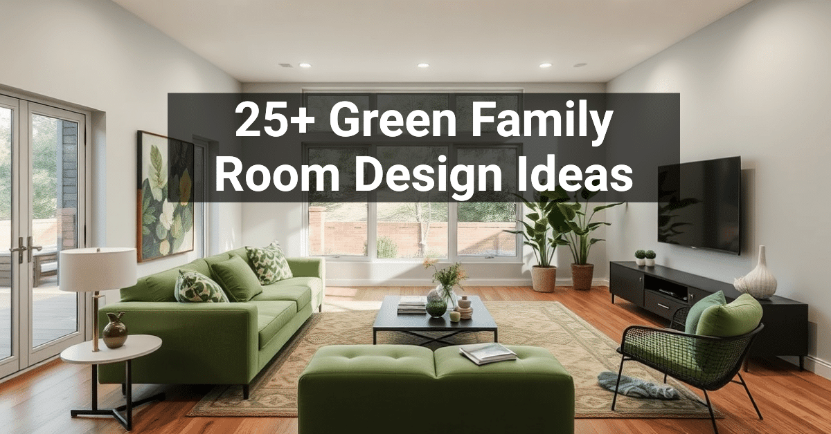 25+ Green Family Room Design Ideas – Engineers and Architects of America