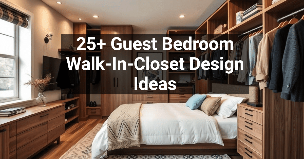 25+ Guest Bedroom Walk-In-Closet Design Ideas – Engineers and ...