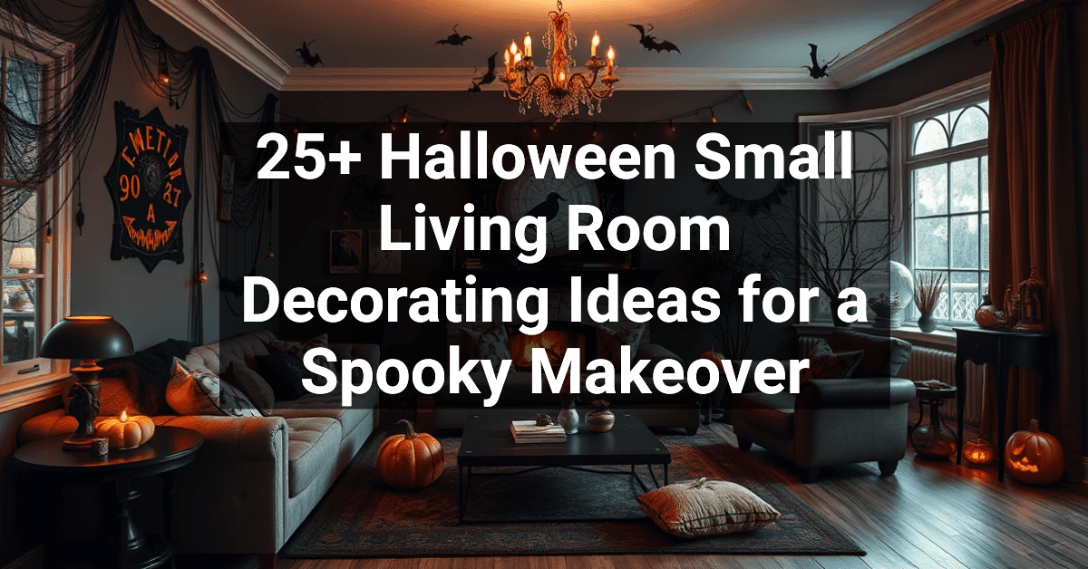 25+ Halloween Small Living Room Decorating Ideas for a Spooky Makeover ...